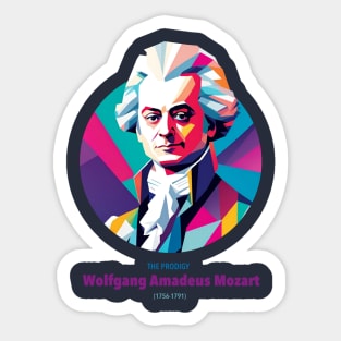 Mozart in wpap Sticker